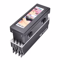 Thermaltake CL-W333-CU00SW-A, Bloc d'eau, ABS, Aluminium, Cuivre, Noir, 43,5 mm, 113,8 mm, 76,5 mm