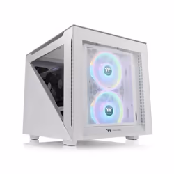 Thermaltake Divider 200 TG, Micro Tower, PC, Blanc, micro ATX, Mini-ITX, SPCC, 18,5 cm