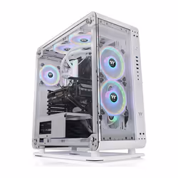 Thermaltake Core P6 Tempered Glass Snow Mid Tower, Midi Tower, PC, Blanc, ATX, CEB, micro ATX, Mini-ITX, SPCC, Verre trempé, ...