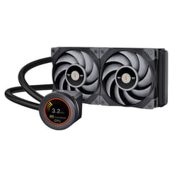 Thermaltake CL-W322-PL12GM-B système de refroidissement d’ordinateur Processeur Refroidisseur de liquide tout-en-un 12 cm Noir, Gris