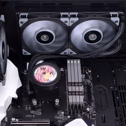 Thermaltake CL-W322-PL12GM-B système de refroidissement d'ordinateur Processeur Refroidisseur de liquide tout-en-un 12 cm Noir, Gris - Vue supplémentaire 6