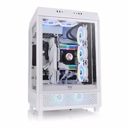 Thermaltake The Tower 500, Midi Tower, PC, Blanc, ATX, EATX, micro ATX, Mini-ITX, SPCC, Verre trempé, Jouer