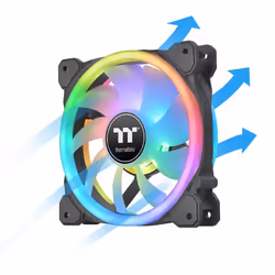 Thermaltake SWAFAN 12 RGB Boitier PC Ventilateur 12 cm Noir 3 pièce(s)