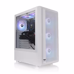 Thermaltake S200 TG ARGB, Midi Tower, PC, Blanc, ATX, micro ATX, Mini-ITX, SPCC, 16,6 cm