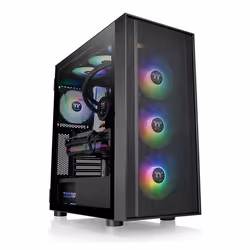 Thermaltake H570 TG ARGB, Midi Tower, PC, Noir, ATX, EATX, micro ATX, Mini-ITX, SPCC, Verre trempé, Multicolore