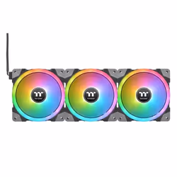 Thermaltake SWAFAN EX14 RGB PC Cooling Fan TT Premium Edition Boitier PC Refroidisseur d'air 14 cm Noir 3 pièce(s) - Vue supplémentaire 4