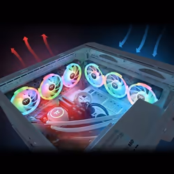 Thermaltake SWAFAN EX14 RGB PC Cooling Fan TT Premium Edition Boitier PC Refroidisseur d'air 14 cm Noir 3 pièce(s) - Vue supplémentaire 6