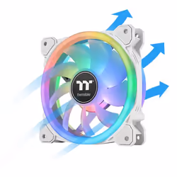 Thermaltake SWAFAN 12 RGB Radiator Fan TT Premium Edition White Boitier PC Refroidisseur d'air 12 cm Blanc 3 pièce(s)