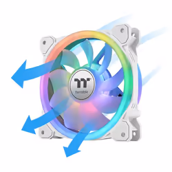 Thermaltake SWAFAN 12 RGB Radiator Fan TT Premium Edition White Boitier PC Refroidisseur d'air 12 cm Blanc 3 pièce(s)