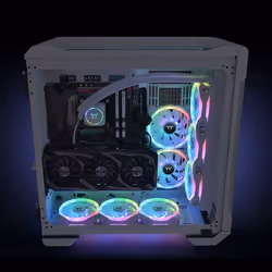 Thermaltake SWAFAN 14 RGB Radiator Fan TT Premium Edition White Boitier PC Refroidisseur d'air 14 cm Blanc 3 pièce(s) - Vue supplémentaire 6