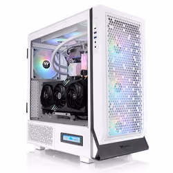 Thermaltake CA-1X5-00M6WN-00, Midi Tower, PC, Blanc, ATX, EATX, micro ATX, Mini-ITX, Acier au carbone, Bleu, Vert, Rouge