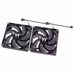 Thermaltake CT140 PC Cooling Fan Boitier PC Refroidisseur d'air 14 cm Noir 3 pièce(s) - Vue supplémentaire 4