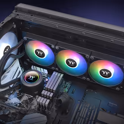 Thermaltake TH420 V2 ARGB Processeur Refroidisseur de liquide tout-en-un 14 cm Noir 1 pièce(s) - Vue supplémentaire 5