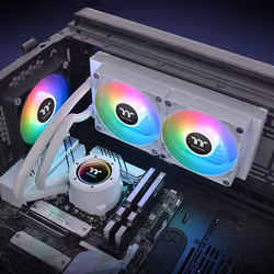 Thermaltake TH240 V2 ARGB Processeur Kit de refroidissement du liquide 24 cm Blanc 1 pièce(s) - Vue supplémentaire 6