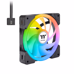 Thermaltake SWAFAN EX12 ARGB, Refroidisseur d'air, 14 cm, 500 tr/min, 2000 tr/min, 81,6 cfm, Noir