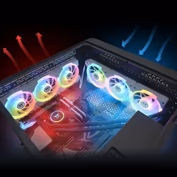 Thermaltake SWAFAN EX12 ARGB Boitier PC Refroidisseur d'air 14 cm Blanc 3 pièce(s) - Vue supplémentaire 6