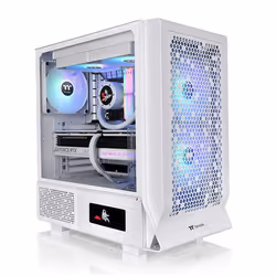 Thermaltake Ceres 330 TG, Midi Tower, PC, Blanc, ATX, EATX, micro ATX, Mini-ITX, SPCC, Verre trempé, 18,5 cm