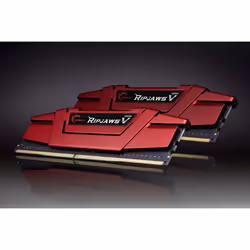 G.Skill Ripjaws V F4-3600C19D-16GVRB, 16 Go, 2 x 8 Go, DDR4, 3600 MHz, 288-pin DIMM, Rouge