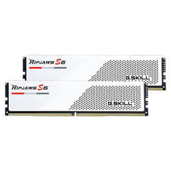G.Skill RipJaws S5 Low Profile 32 Go (2 x 16 Go) DDR5 6000 MHz CL28 - Blanc - Kit Dual Channel 2 barrettes de RAM DDR5 PC5-48000 -
