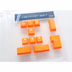 Ducky Double-Shot, Capuchon de clavier, Téréphtalate de polybutylène (pbt0, Orange