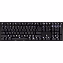 Ducky One 2 White LED, Taille réelle (100 %), USB, Clavier mécanique, Noir, Blanc