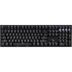 Ducky One 2 White LED clavier USB Allemand Noir, Blanc