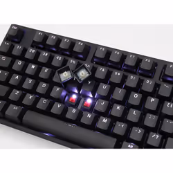 Ducky One 2 White LED clavier USB Allemand Noir, Blanc