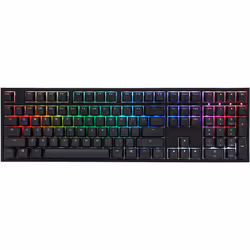 Ducky One 2 RGB, Taille réelle (100 %), USB, Clavier mécanique, QWERTY, LED RGB, Noir