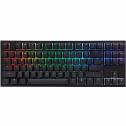 Ducky One 2 RGB TKL, Sans clé (80 - 87%), USB, Clavier mécanique, LED RGB, Noir