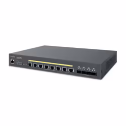 EnGenius ECS2512FP commutateur réseau Géré L2+ 2.5G Ethernet (100/1000/2500) Connexion Ethernet, supportant l'alimentation via ce port (PoE) Noir