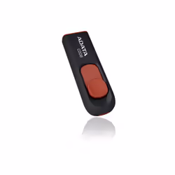 ADATA C008 64GB, 64 Go, USB Type-A, 2.0, Slide, 10 g, Noir, Rouge