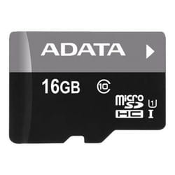 Carte mémoire ADATA 16 Go MicroSD UHS-I Class10 - Noir