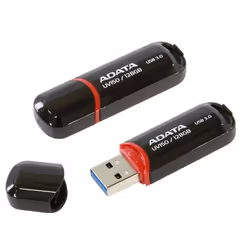 ADATA AUV150-128G-RBK, 128 Go, USB Type-A, 3.2 Gen 1 (3.1 Gen 1), Casquette, Noir