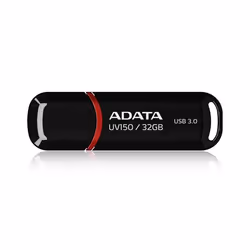 ADATA 32GB DashDrive UV150, 32 Go, USB Type-A, 3.2 Gen 1 (3.1 Gen 1), Casquette, 9 g, Noir