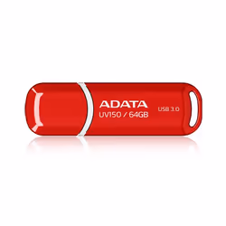 ADATA 64GB DashDrive UV150, 64 Go, USB Type-A, 3.2 Gen 1 (3.1 Gen 1), Casquette, 9 g, Rouge