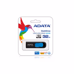 ADATA DashDrive UV128 128GB, 128 Go, USB Type-A, 3.2 Gen 1 (3.1 Gen 1), 90 Mo/s, Slide, Noir, Bleu