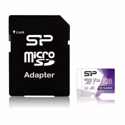 Silicon Power Superior Pro, 128 Go, MicroSDXC, Classe 10, UHS-I, 100 Mo/s, 80 Mo/s
