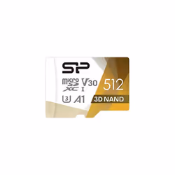 Silicon Power SP512GBSTXDU3V20AB, 512 Go, MicroSDXC, Classe 10, UHS-I, 100 Mo/s, 80 Mo/s
