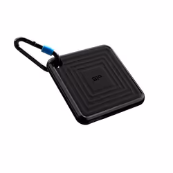 Silicon Power CP60, 2 To, USB Type-A vers USB Type-C, 3.2 Gen 2 (3.1 Gen 2), 540 Mo/s, Protection par mot de passe, Noir