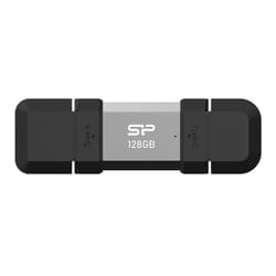 Silicon Power SP128GBUC3C51V1S lecteur USB flash 128 Go USB Type-A / USB Type-C 3.2 Gen 1 (3.1 Gen 1) Noir, Argent