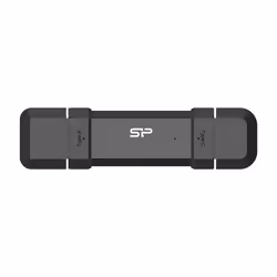 Silicon Power DS72, 250 Go, USB Type-A / USB Type-C, 3.2 Gen 2 (3.1 Gen 2), 1050 Mo/s, Casquette, Noir