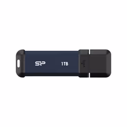 Silicon Power MS60, 1 To, USB Type-A, 3.2 Gen 2 (3.1 Gen 2), 600 Mo/s, Casquette, Bleu