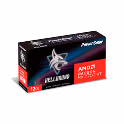 PowerColor Hellhound RX 7700 XT 12G-L/OC AMD Radeon RX 7700 XT 12 Go GDDR6 - Vue supplémentaire 9