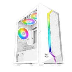 Boîtier Mini Tour - Xigmatek - Gemini II Artic - Verre Trempé - 3 Ventilateurs RGB - Blanc