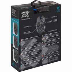 Defender Forced GM-020L souris Ambidextre USB Type-A Optique 3200 DPI - Vue supplémentaire 14