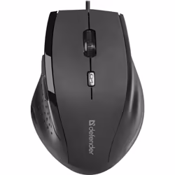 Defender ACCURA MM-362, Droitier, Optique, USB Type-A, 1600 DPI, Noir