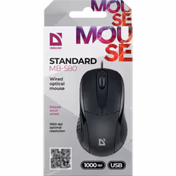 Defender STANDARD MB-580 souris Ambidextre USB Type-A Optique 1000 DPI