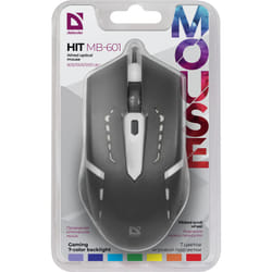 Defender HIT MB-601 souris Ambidextre USB Type-A Optique 1200 DPI