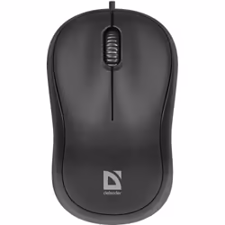 Defender PATCH MS-759, Ambidextre, Optique, USB Type-A, 1000 DPI, Noir