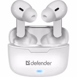 Defender TWINS 903, True Wireless Stereo (TWS), Appels/Musique/Sport/Au quotidien, 20 - 20000 Hz, Casque, Blanc